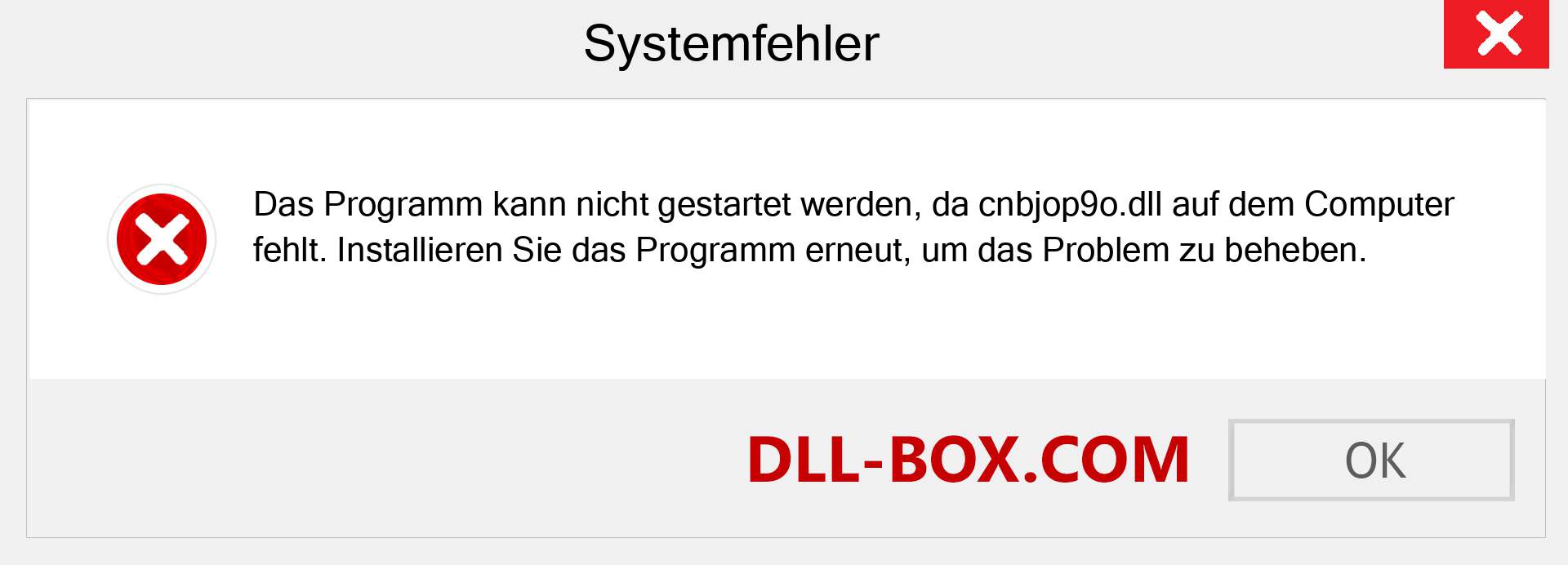 cnbjop9o.dll-Datei fehlt?. Download für Windows 7, 8, 10 - Fix cnbjop9o dll Missing Error unter Windows, Fotos, Bildern