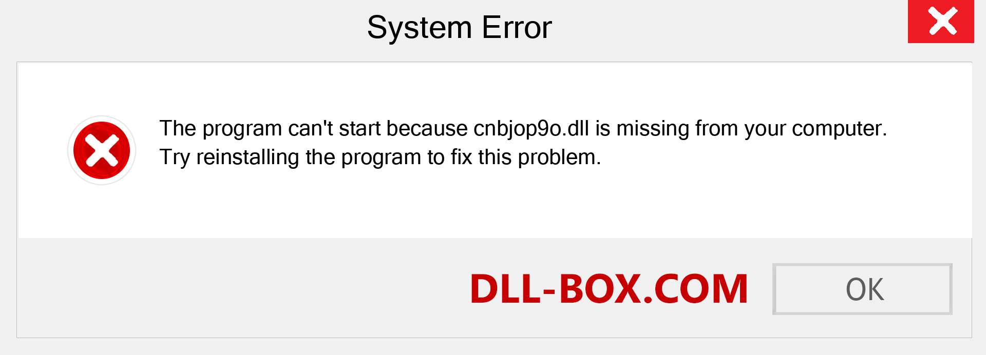  cnbjop9o.dll file is missing?. Download for Windows 7, 8, 10 - Fix  cnbjop9o dll Missing Error on Windows, photos, images
